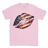 Bubblegum Pink American Flag Lips Classic Tee - Bettercallsaul