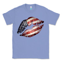 Colony Blue American Flag Lips Classic Tee - Bettercallsaul