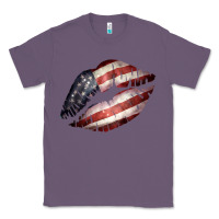 Lavender American Flag Lips Classic Tee - Bettercallsaul