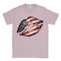 Lilac American Flag Lips Classic Tee - Bettercallsaul
