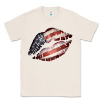 Natural American Flag Lips Classic Tee - Bettercallsaul