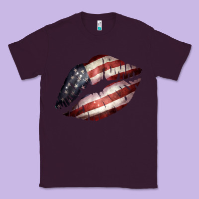American Flag Lips Classic Tee Designed By Bettercallsaul
