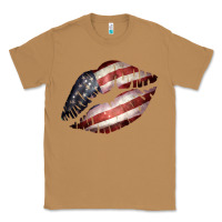 Toasted Coconut American Flag Lips Classic Tee - Bettercallsaul