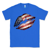 True Royal American Flag Lips Classic Tee - Bettercallsaul