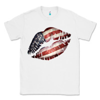 White American Flag Lips Classic Tee - Bettercallsaul