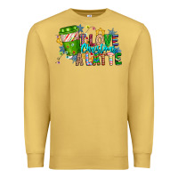 Antique Gold LIve Christmas Latte Premium Sweatshirt - CowhideDigitalArt