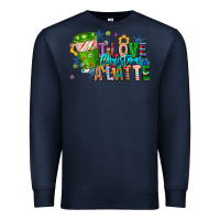 Navy LIve Christmas Latte Premium Sweatshirt - CowhideDigitalArt