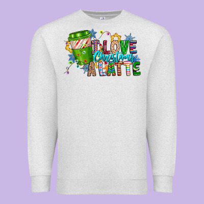 Live Christmas Latte Premium Sweatshirt Designed By Cowhidedigitalart