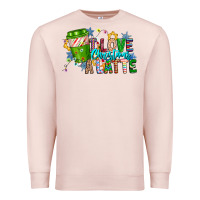 Pale Pink LIve Christmas Latte Premium Sweatshirt - CowhideDigitalArt