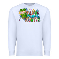 White LIve Christmas Latte Premium Sweatshirt - CowhideDigitalArt