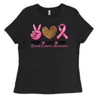 Black peace love cure Ladies Tee - RanaPortraitStore