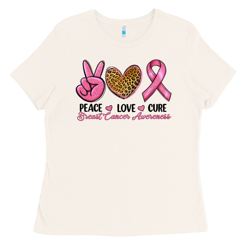 Peace Love Cure Ladies Tee by RanaPortraitStore | Teevron