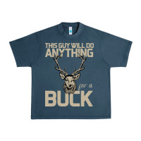 Midnight Navy Funny Hunters Will Do Anything For a Buck Hunting Urban Heavy Tee - Bettercallsaul
