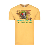 Vintage Mustard Your Crazy Is Showing Vintage Tee - Bettercallsaul