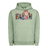 Pigment Oil Green faith cross Urban Hoodie - Artiststas