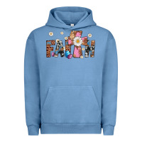 Pigment Pebble Blue faith cross Urban Hoodie - Artiststas
