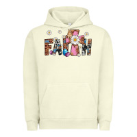 Pigment Pistachio faith cross Urban Hoodie - Artiststas