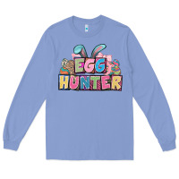 Colony Blue Egg hunter plate letters Easter Day Long Sleeve Tee - HowdyJamesFarm