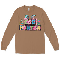 Toasted Coconut Egg hunter plate letters Easter Day Long Sleeve Tee - HowdyJamesFarm