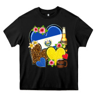 Black el salvador hearts Heavy Core Tee - NancyCooperArtShop