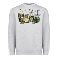 Heather Grey us army coffee cups Heavyweight Sweatshirt - OliviaCreatesArt