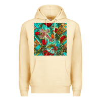 Pina Colada faith coffee cup and cross with leopard and roses seamless pattern bbs Premium Hoodie - BundleAndBundleShop