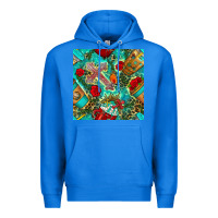 True Royal faith coffee cup and cross with leopard and roses seamless pattern bbs Premium Hoodie - BundleAndBundleShop