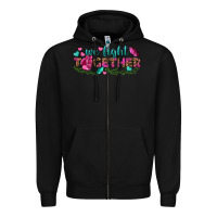 Black We Fight Together Zipper Hoodie - BundleAndBundleShop