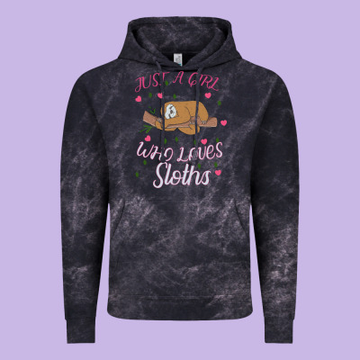 Just A Girl Who Lowes Sloths Vintage Hoodie Designed By Bettercallsaul