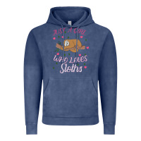 Vintage Denim Just A Girl Who Lowes Sloths Vintage Hoodie - Bettercallsaul