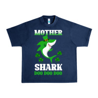 Navy Mother Shark Doo Doo Doo Urban Heavy Tee - Bettercallsaul