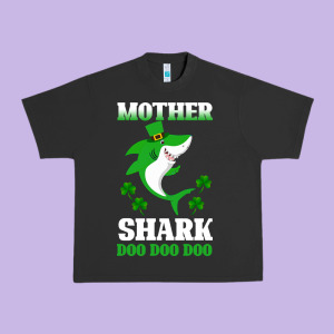 Mother Shark Doo Doo Doo Urban Heavy Tee Designed By Bettercallsaul