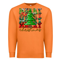 Carrot Merry Christmas Tree Premium Sweatshirt - CowhideDigitalArt