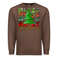 Chestnut Merry Christmas Tree Premium Sweatshirt - CowhideDigitalArt