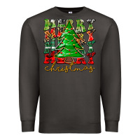 Smoke Merry Christmas Tree Premium Sweatshirt - CowhideDigitalArt