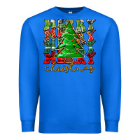 True Royal Merry Christmas Tree Premium Sweatshirt - CowhideDigitalArt