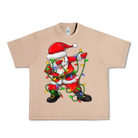 Burro Dabbing Santa Christmas Tree Lights Urban Heavy Tee - tuanDangUi