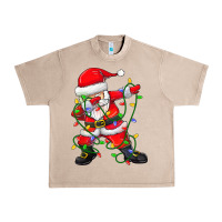 French Oak Dabbing Santa Christmas Tree Lights Urban Heavy Tee - tuanDangUi