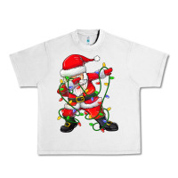 Lunar Rock Dabbing Santa Christmas Tree Lights Urban Heavy Tee - tuanDangUi
