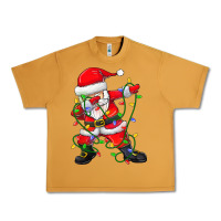 Peanut Butter Dabbing Santa Christmas Tree Lights Urban Heavy Tee - tuanDangUi