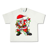 Pistachio Dabbing Santa Christmas Tree Lights Urban Heavy Tee - tuanDangUi