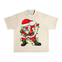 Sandshell Dabbing Santa Christmas Tree Lights Urban Heavy Tee - tuanDangUi