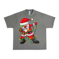 Tornado Dabbing Santa Christmas Tree Lights Urban Heavy Tee - tuanDangUi