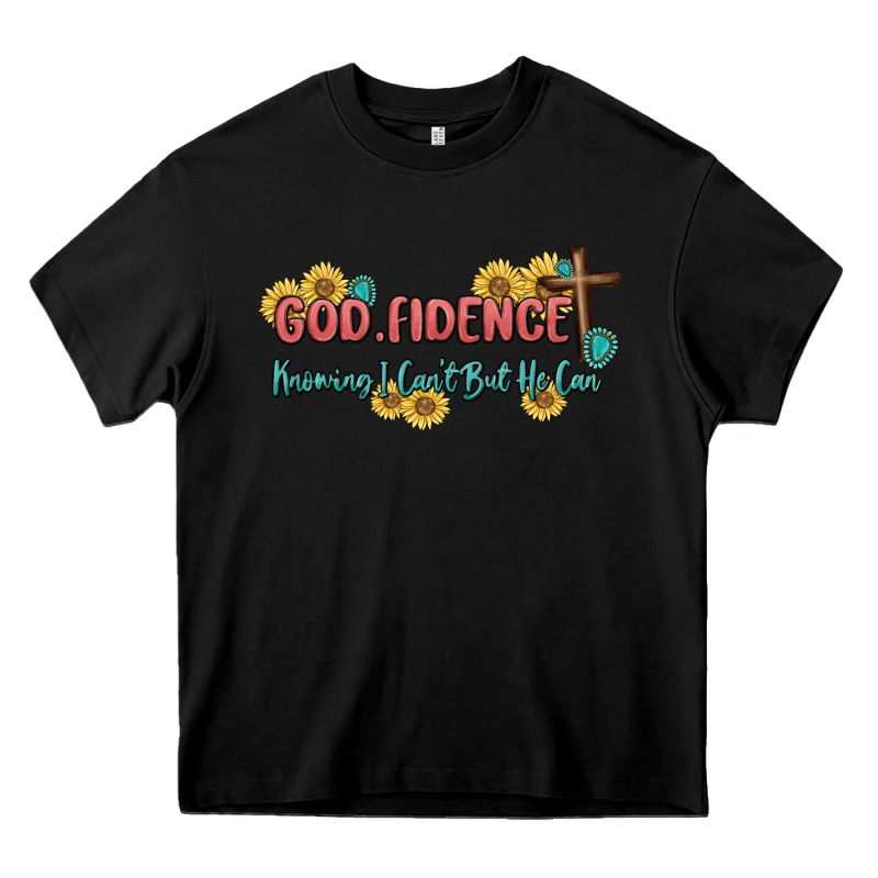 God Fidence Heavy Core Tee by MaliasSmallBusiness | Teevron