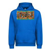 Cobalt texas sunflower cactus cowhide leopard licence plate Urban Hoodie - Artiststas