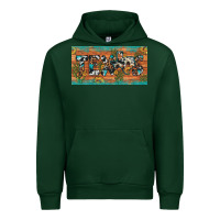 Forest Green texas sunflower cactus cowhide leopard licence plate Urban Hoodie - Artiststas