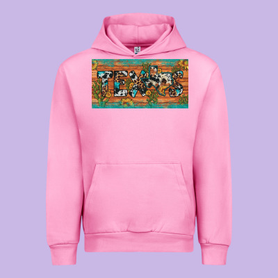 Texas Sunflower Cactus Cowhide Leopard Licence Plate Urban Hoodie Designed By Artiststas