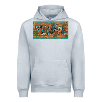 Heather Grey texas sunflower cactus cowhide leopard licence plate Urban Hoodie - Artiststas