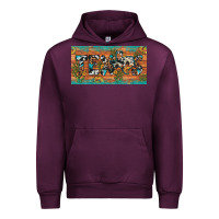 Mauve Wine texas sunflower cactus cowhide leopard licence plate Urban Hoodie - Artiststas