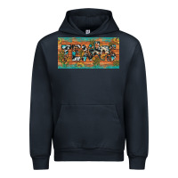 Navy texas sunflower cactus cowhide leopard licence plate Urban Hoodie - Artiststas